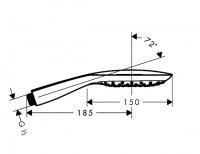 TELEDUCHA 150 3jet RAINDANCE SELECT E HANSGROHE